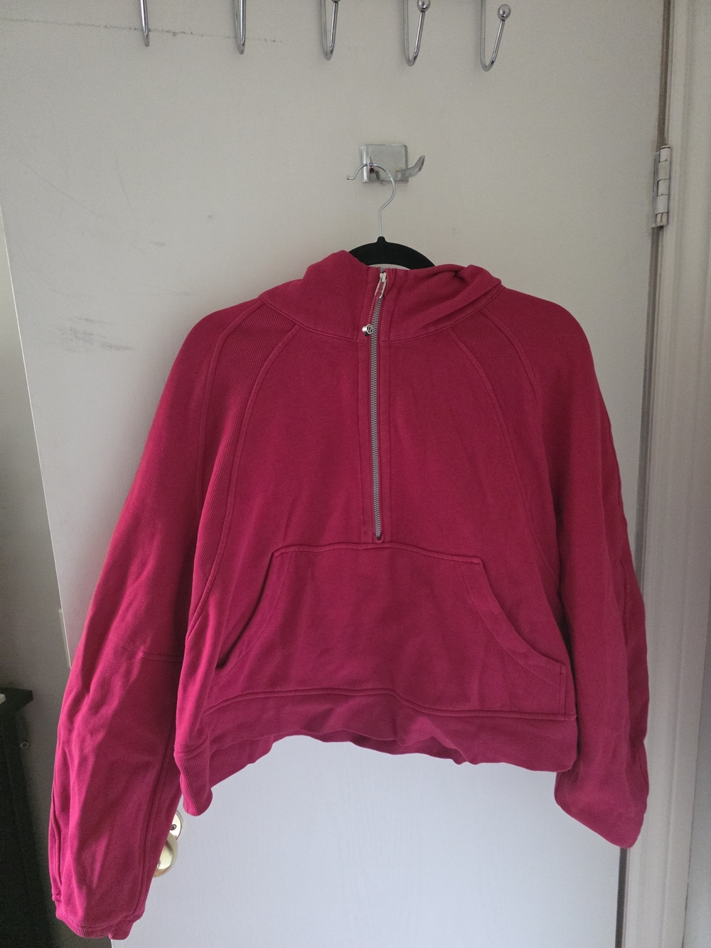 lululemon athletica Fuchsia Half-Zip Hoodie Sweatshirt